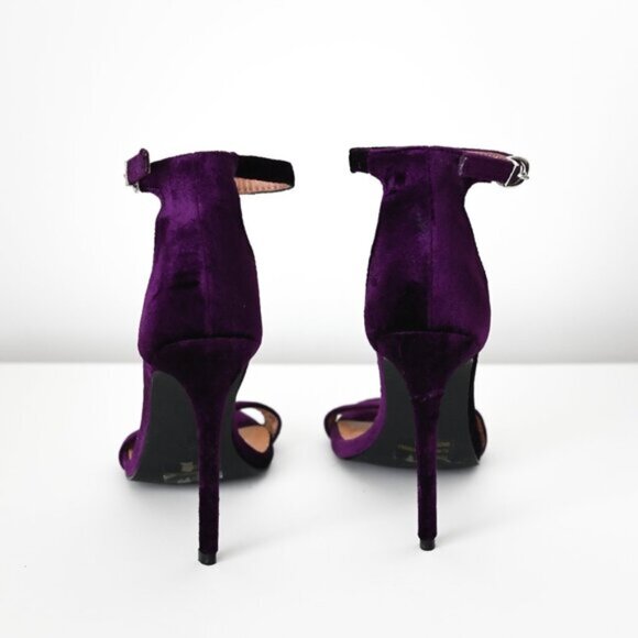 Charlotte Russe Purple Suede Heels - Size 7 - Picture 2 of 8